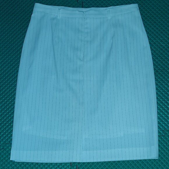 Cool Quick Dry Stripe One Button Dressy Jacket & Skirt Suit Set NEW - Picture 4 of 4